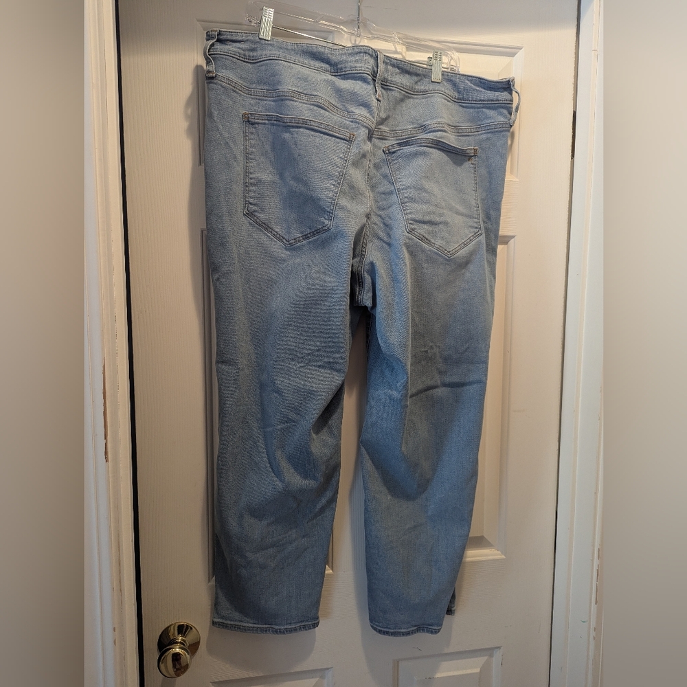 Madewell Midrise Stovepipe Stonewash Blue Denim Jeans Size 20W GUC - Picture 3 of 16